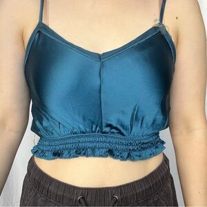 Blue, cropped AE studio tank top, since extra small, ntw
